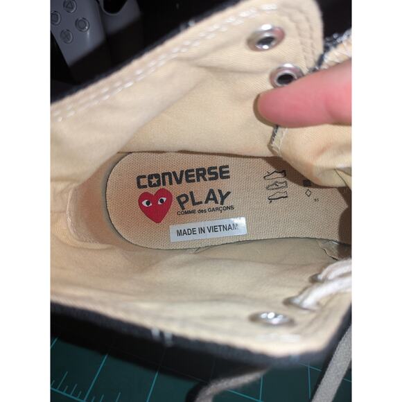 Converse CT All Star 70 Hi COMME DES GARCONS Sneakers - Black | Sz 9 Womens - Picture 7 of 8